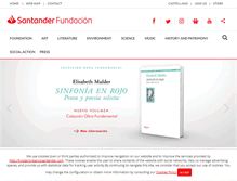 Tablet Screenshot of fundacionbancosantander.com